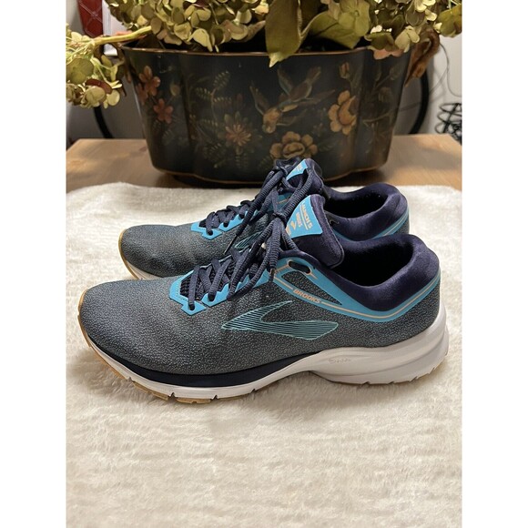 Brooks Launch 5 Womens Gray Blue Purple Running Training Shoes Size 10 - Picture 5 of 11